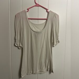 White House Black Market White Blouse